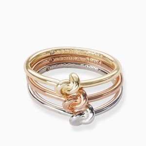 NWT Kendra Scott mixed metal ring set of 3